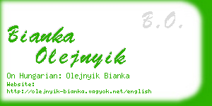 bianka olejnyik business card